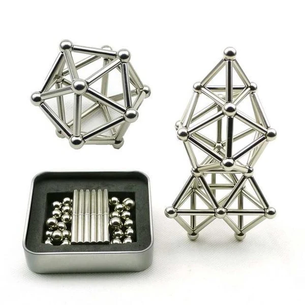 Set da costruzione con bastoncini e sfere magnetiche — giocattolo creativo per costruzioni