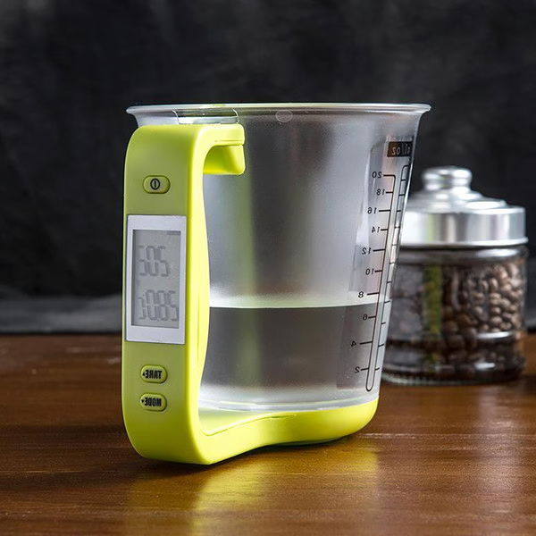Tasse à mesurer intelligente — Balance et thermomètre intégrés