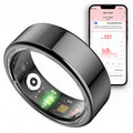 Smart ring i rustfrit stål — sundhedsovervågning i realtid
