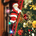 登るサンタの動くクリスマスツリーオーナメントデコレーション