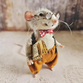 Kit fai da te per infeltrire un topolino con ago — Progetto artigianale natalizio