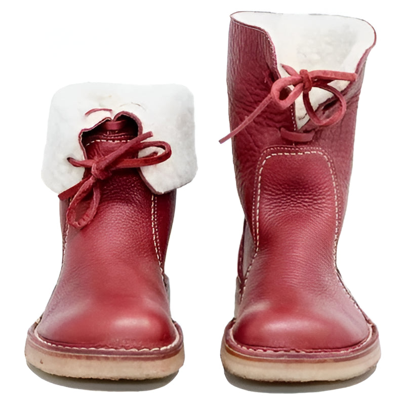 Wollgefütterte Stiefel — Verstellbarer Schaft, wasserdichtes Design