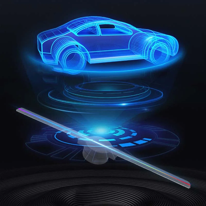 3D-hologramprojektor med LED-fläkt — Livfull svävande visning