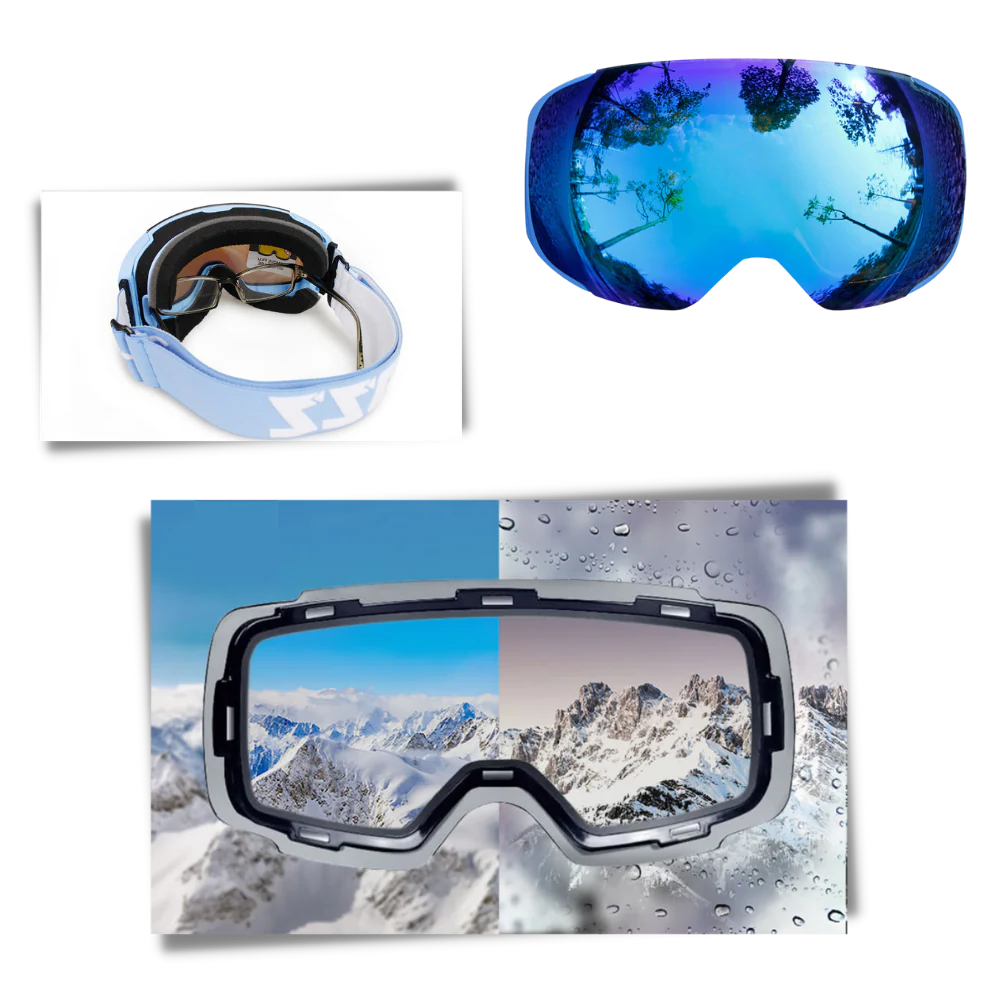 Snøbrillepakke — 2 polariserte linser, magnetisk UV400-innfatning