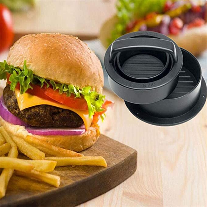 Állítható hamburgerpogácsa-formázó levehető formával