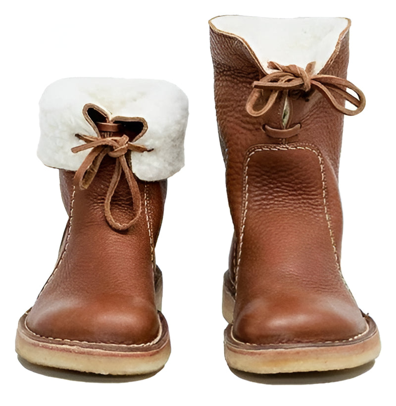 Wollgefütterte Stiefel — Verstellbarer Schaft, wasserdichtes Design