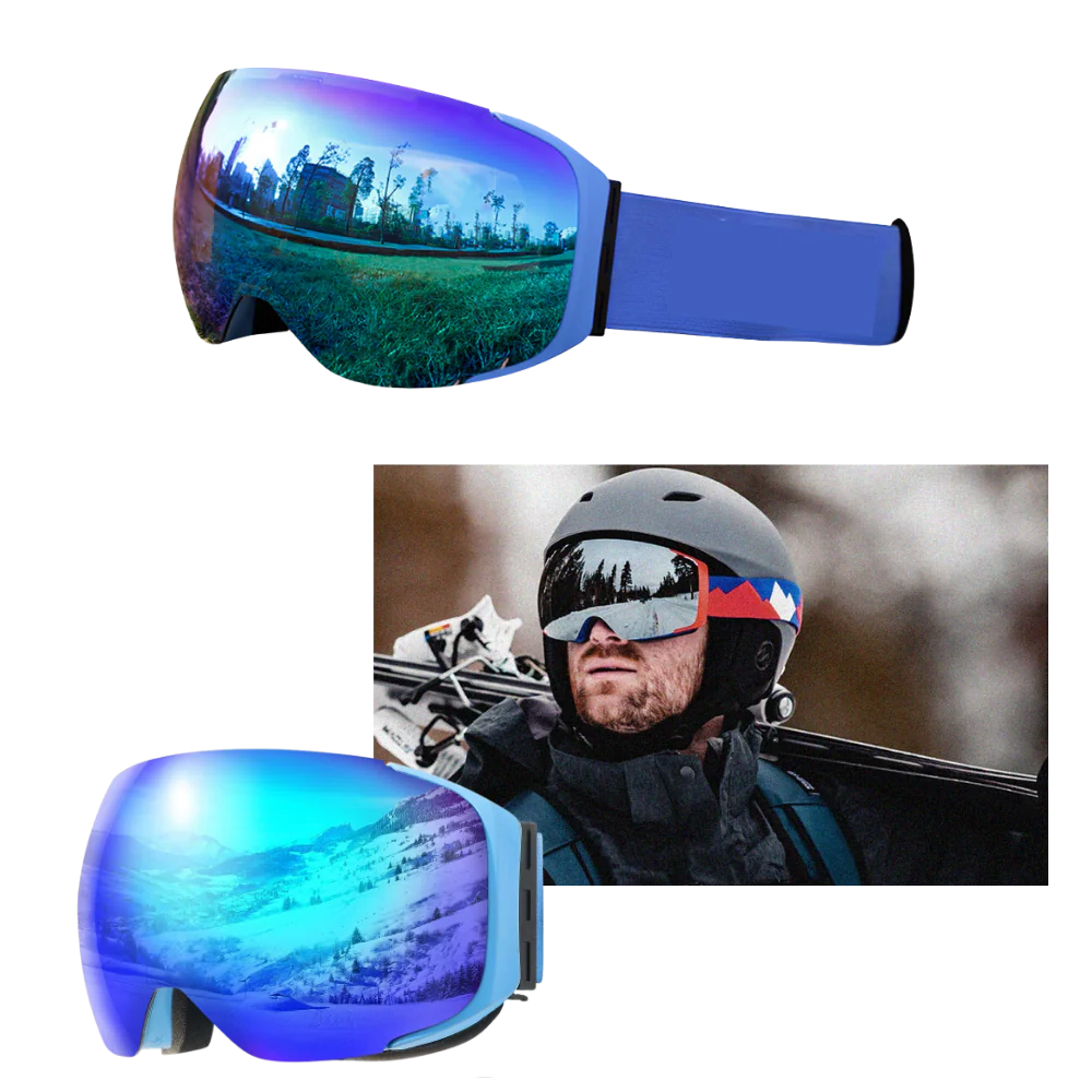 Snøbrillepakke — 2 polariserte linser, magnetisk UV400-innfatning