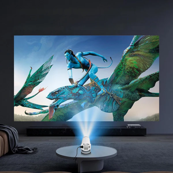 Projetor inteligente HD 4k — cinema em casa portátil sem fios