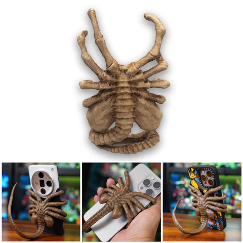 Facehugger-Handyhalter — Verstellbarer Schwanz, universell passend