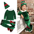 Costum de Moș Crăciun pentru copii — ținută festivă veselă