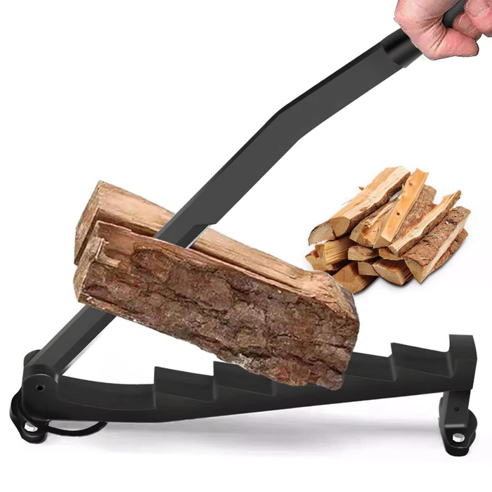 Tragbarer Wand-Holzspalter aus Kohlenstoffstahl zum Spalten von Anzündholz