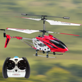 Karmínově červený mini RC vrtulník — nerozbitné provedení s gyroskopickým řízením