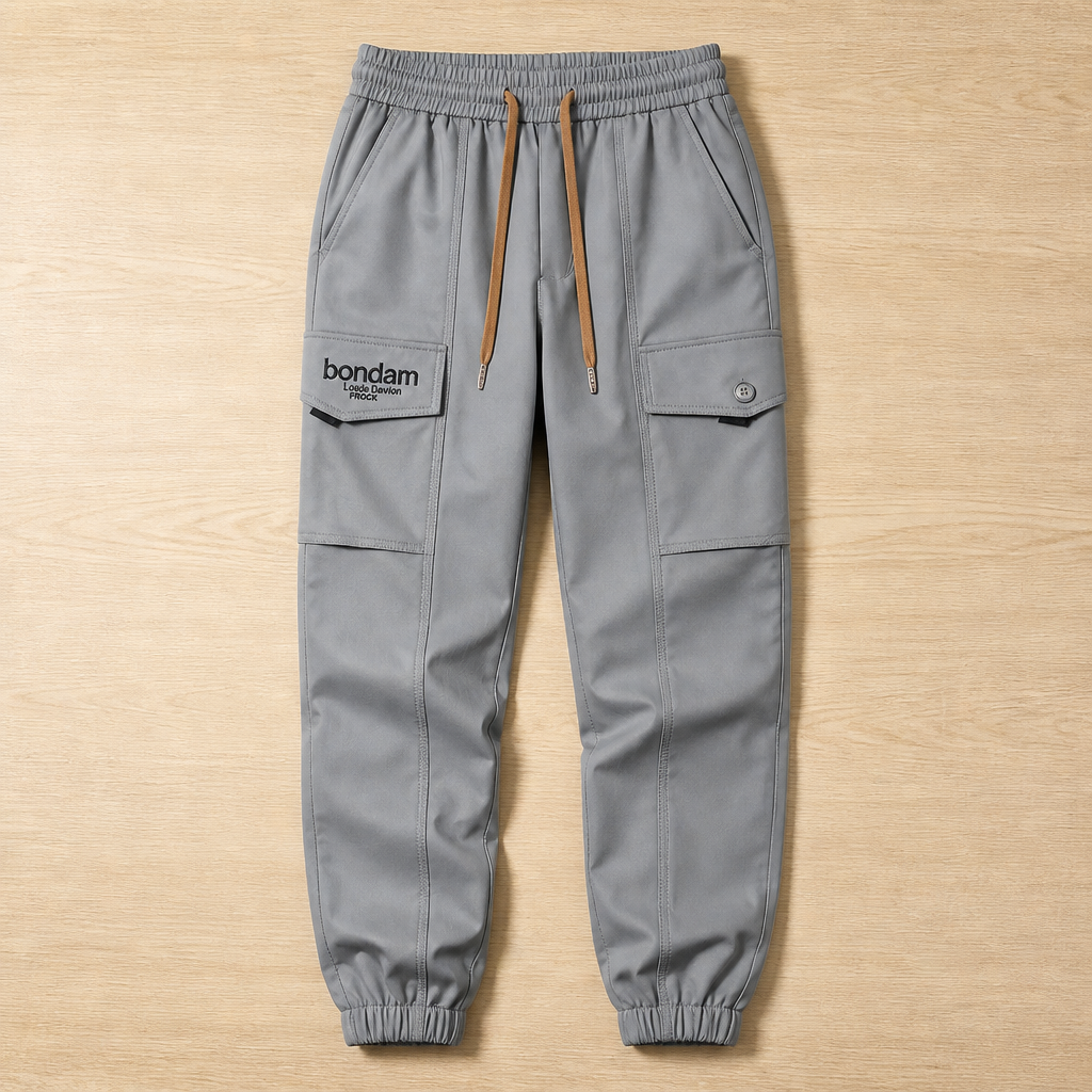 VitaLuxe – Relaxed Cargo Joggers with Drawstring Waist - Souliia