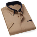 Camisa elegante — Top de verão de gola alta e mangas curtas