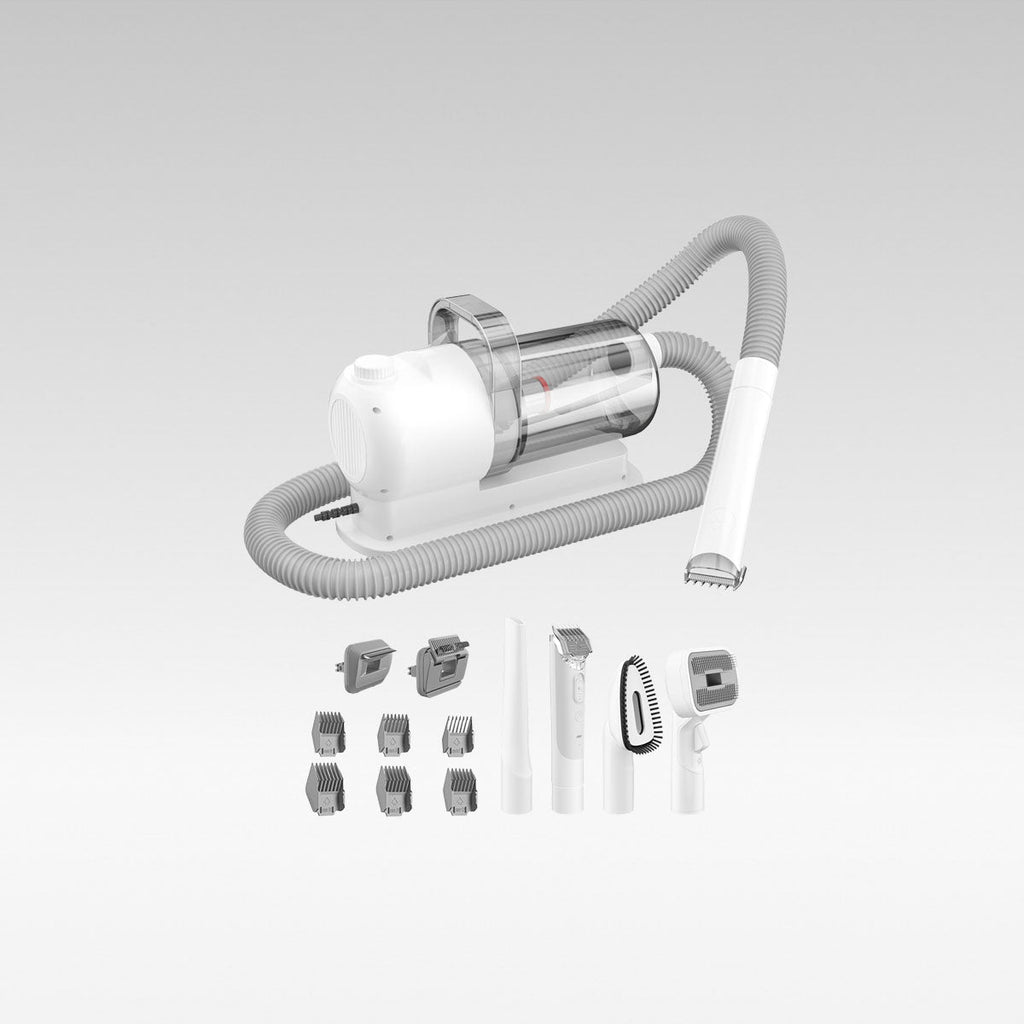Kit de toilettage sous vide pour animaux avec aspiration silencieuse - Souliia