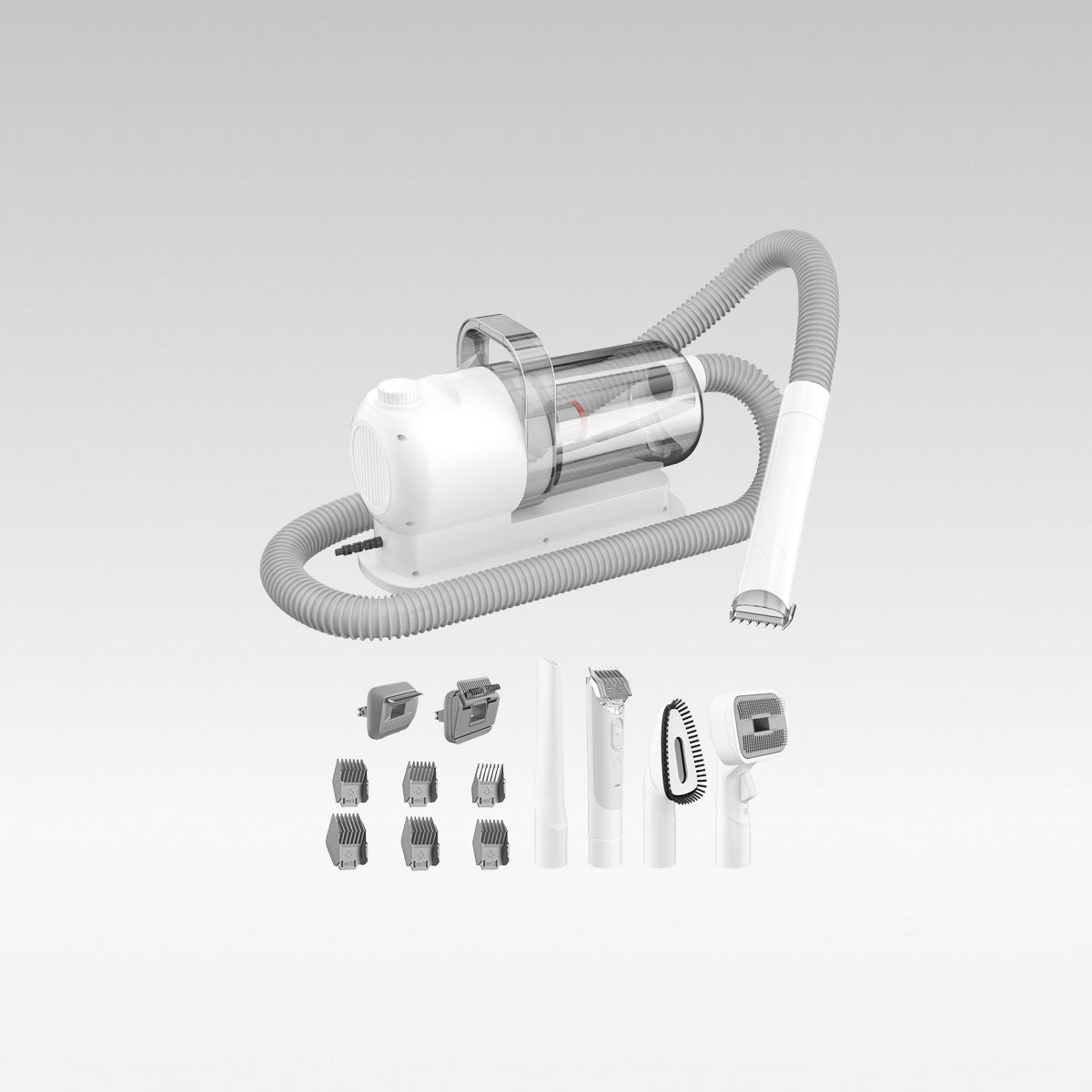 Kit de toilettage sous vide pour animaux avec aspiration silencieuse - Souliia