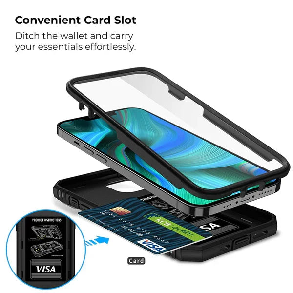 Magnetic Phone Case — Kickstand, Slide Camera Cover & Mount Support