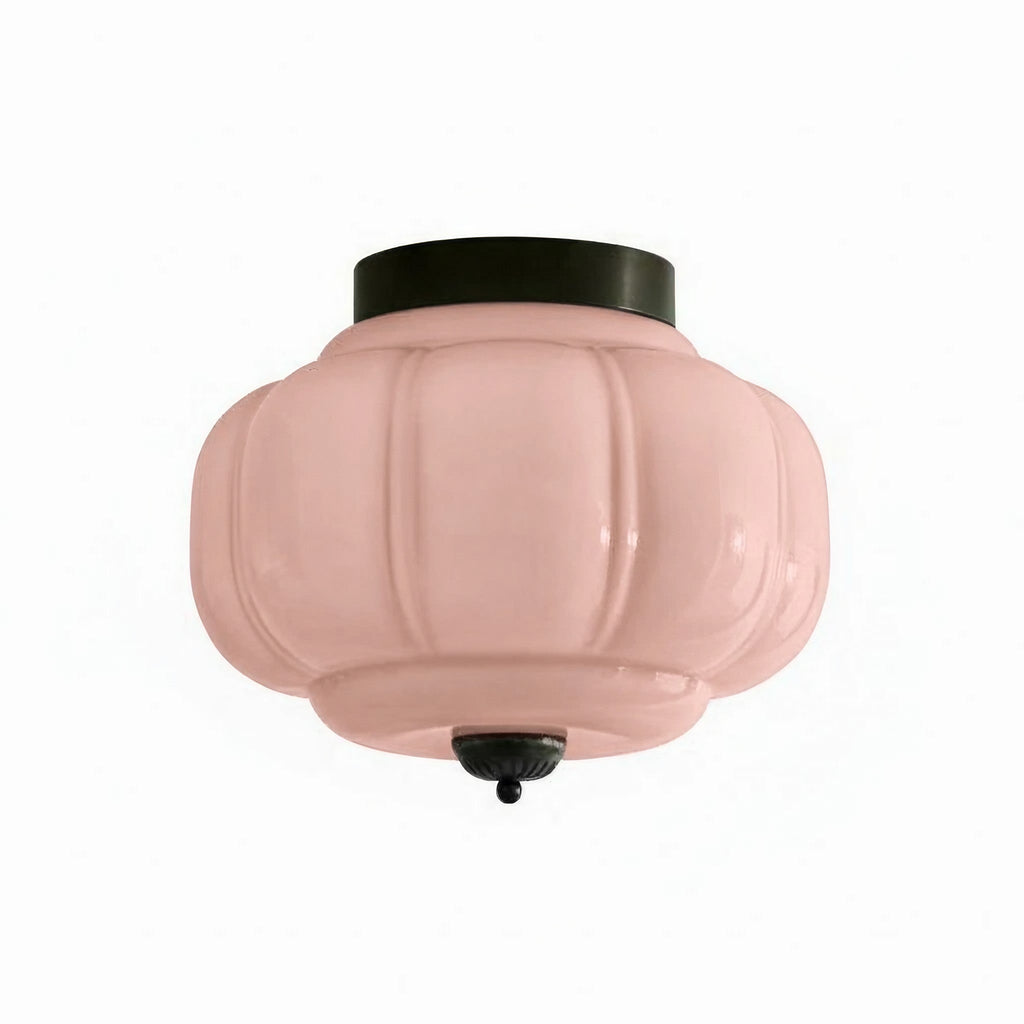 Retro Milk Semi Flush Mount Eloise Ceiling Light | Souliia