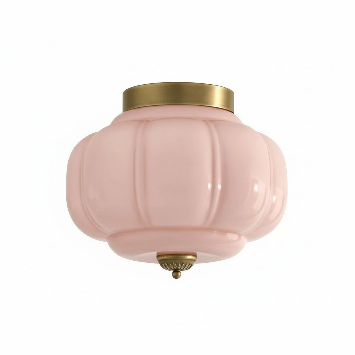 Retro Milk Semi Flush Mount Eloise Ceiling Light | Souliia