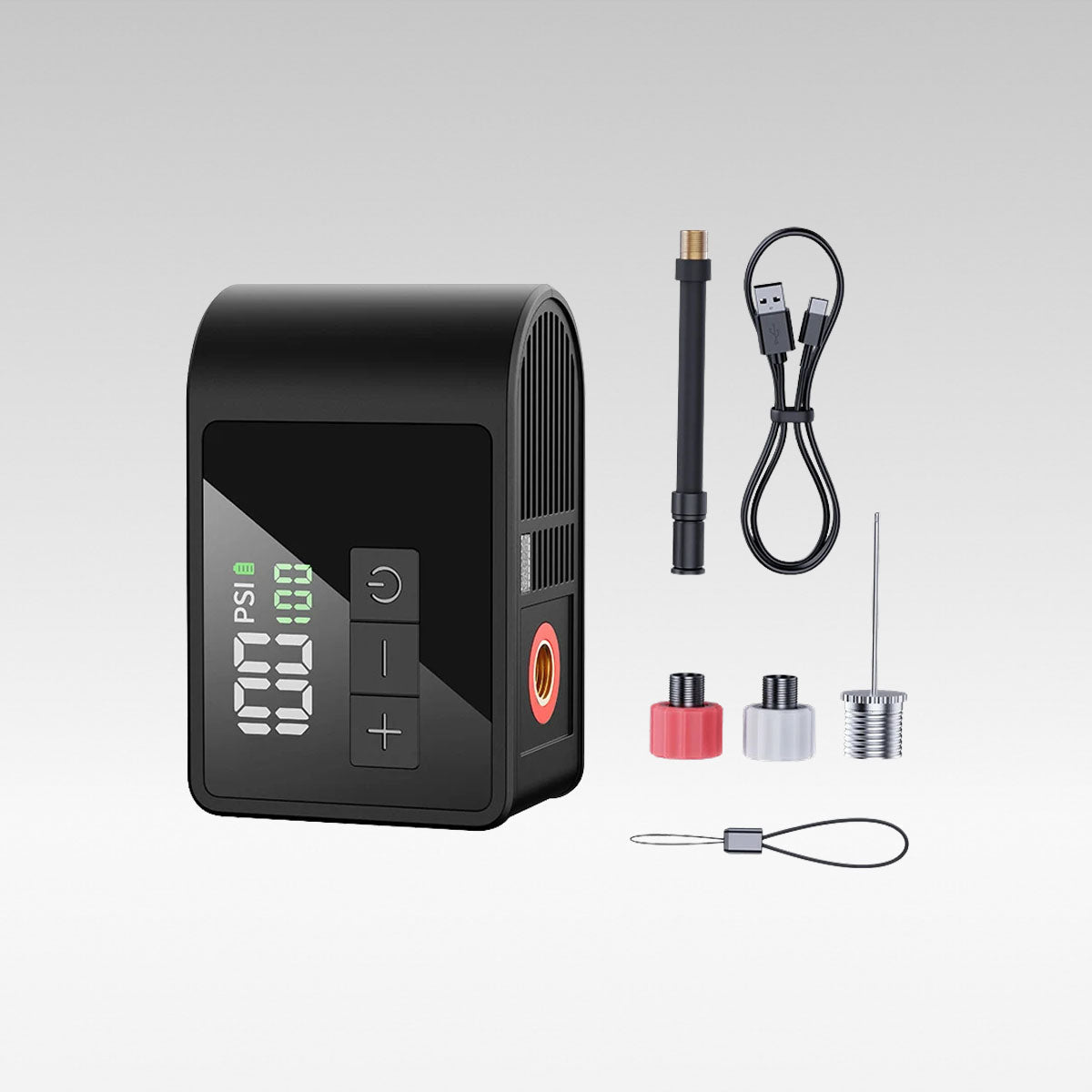 USB-C Bicycle Pump with Quick Inflation Feature - Souliia