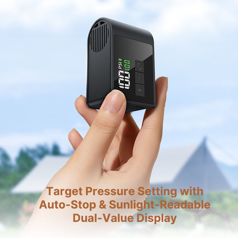 USB-C Bicycle Pump with Quick Inflation Feature - Souliia