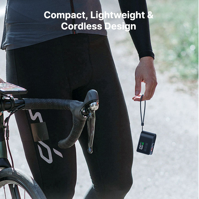 USB-C Bicycle Pump with Quick Inflation Feature - Souliia