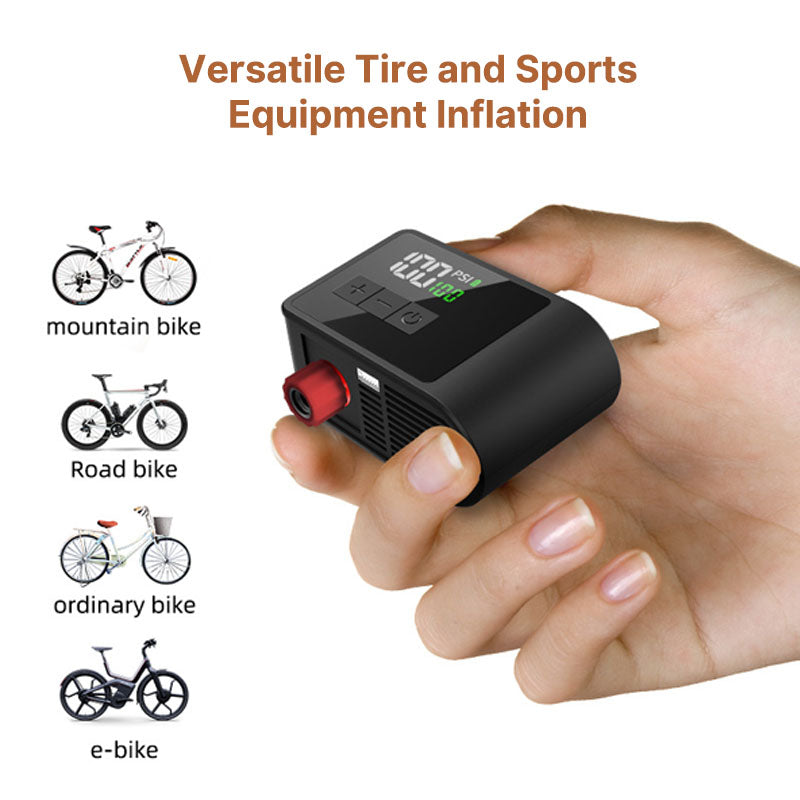 USB-C Bicycle Pump with Quick Inflation Feature - Souliia
