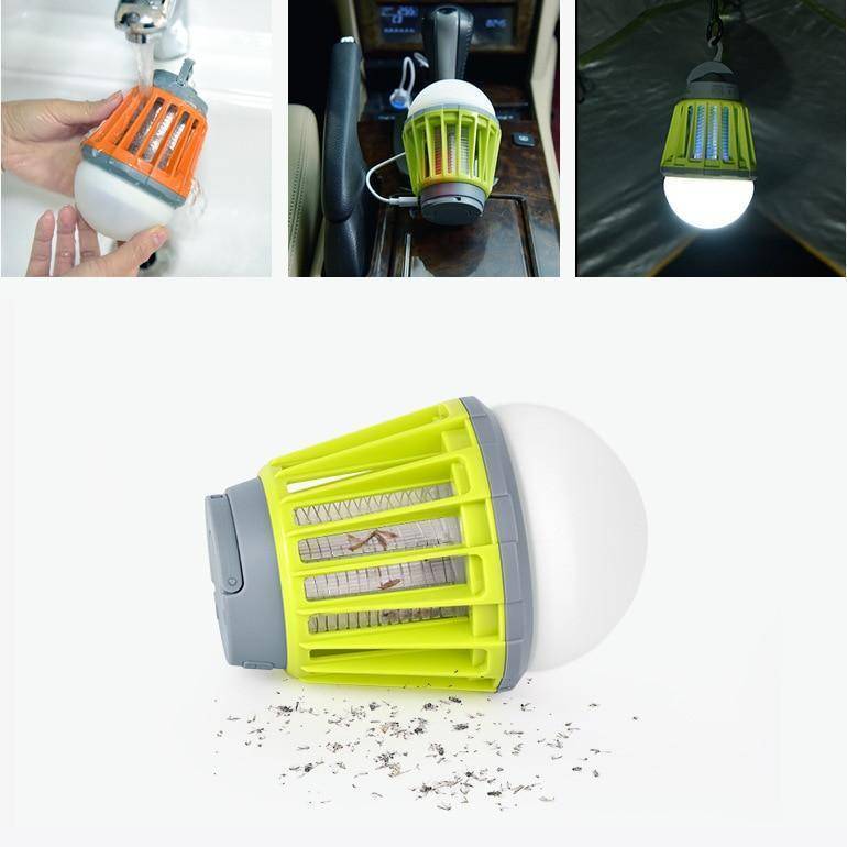 Piège à moustiques et lanterne LED rechargeables avec USB – Design 2-en-1 - Souliia