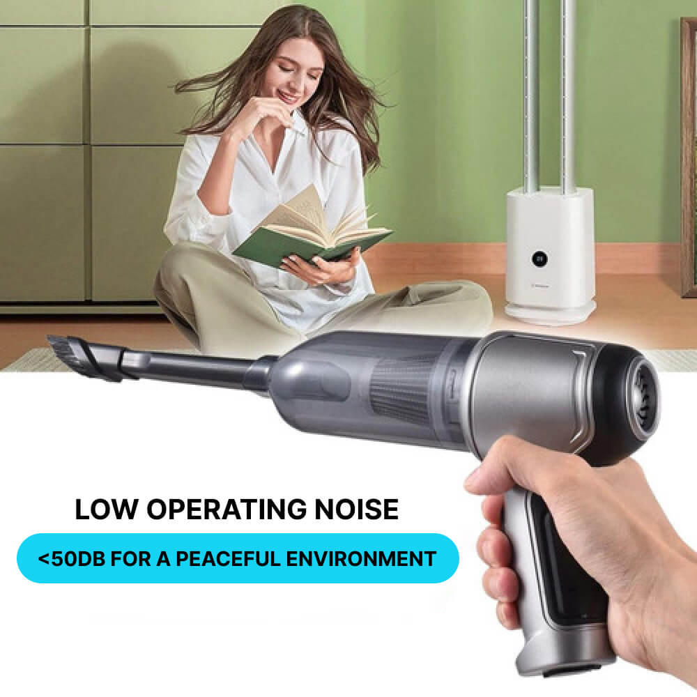 Powerful Cordless Handheld Vacuum — Long-Lasting Battery