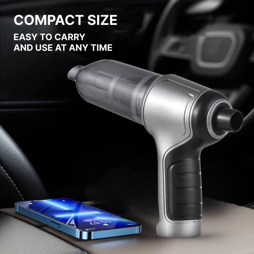 Powerful Cordless Handheld Vacuum — Long-Lasting Battery
