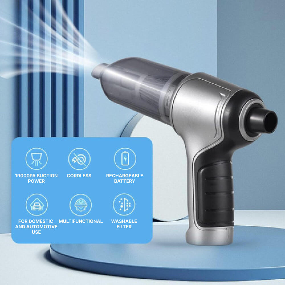 Powerful Cordless Handheld Vacuum — Long-Lasting Battery