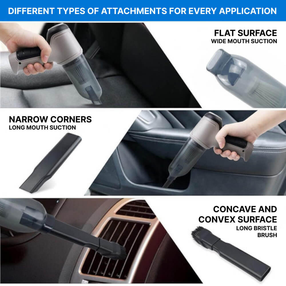 Powerful Cordless Handheld Vacuum — Long-Lasting Battery