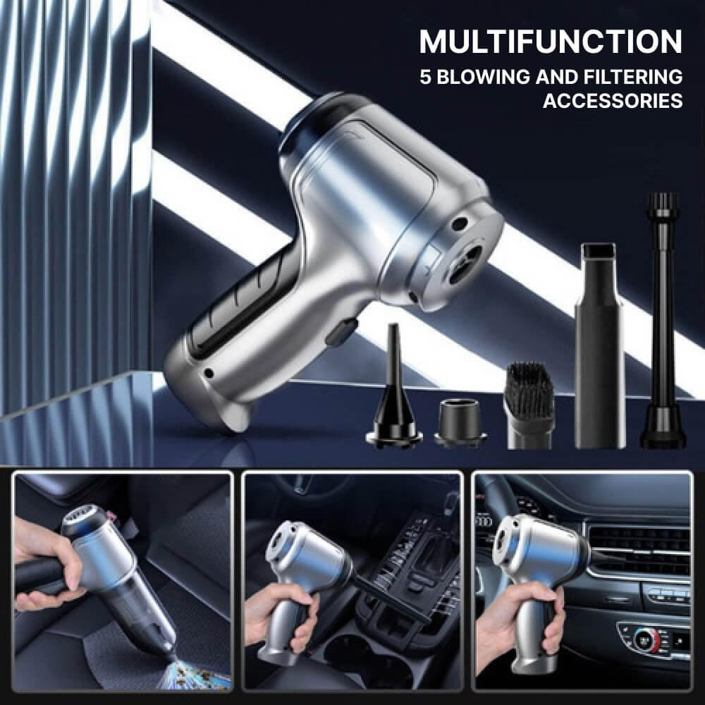 Powerful Cordless Handheld Vacuum — Long-Lasting Battery