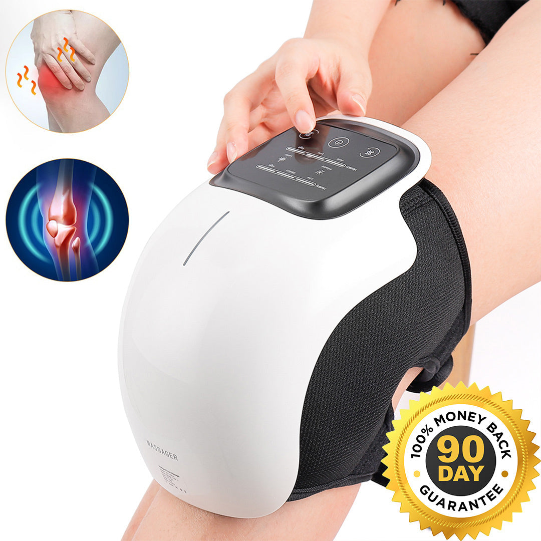Portable Heated Knee Massager — Heat, Vibration & Red Light
