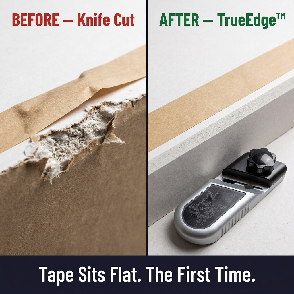 TrueEdge — Plane Drywall Edges That Tape Flat in One Smooth Pass - Souliia