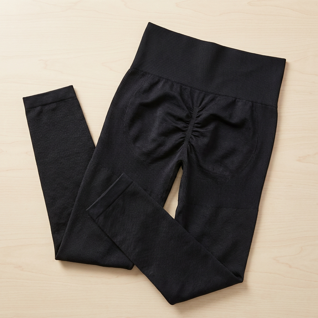 VivaWave – High-Waist Seamless Sculpting Compression Leggings with Scrunch Lift - Souliia