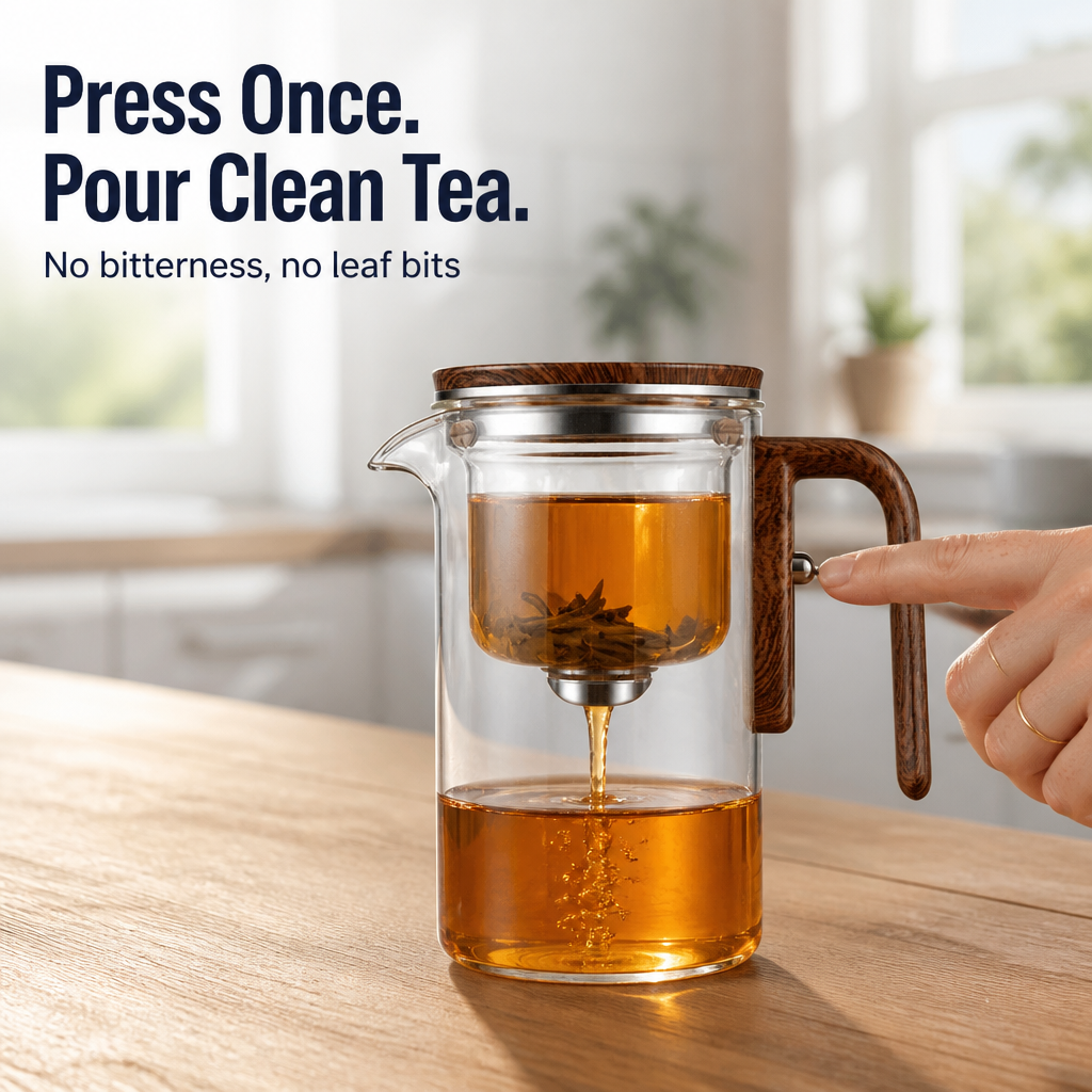 Serenaya — Press Once for Smooth, Clean Tea With No Bitter Aftertaste - Souliia