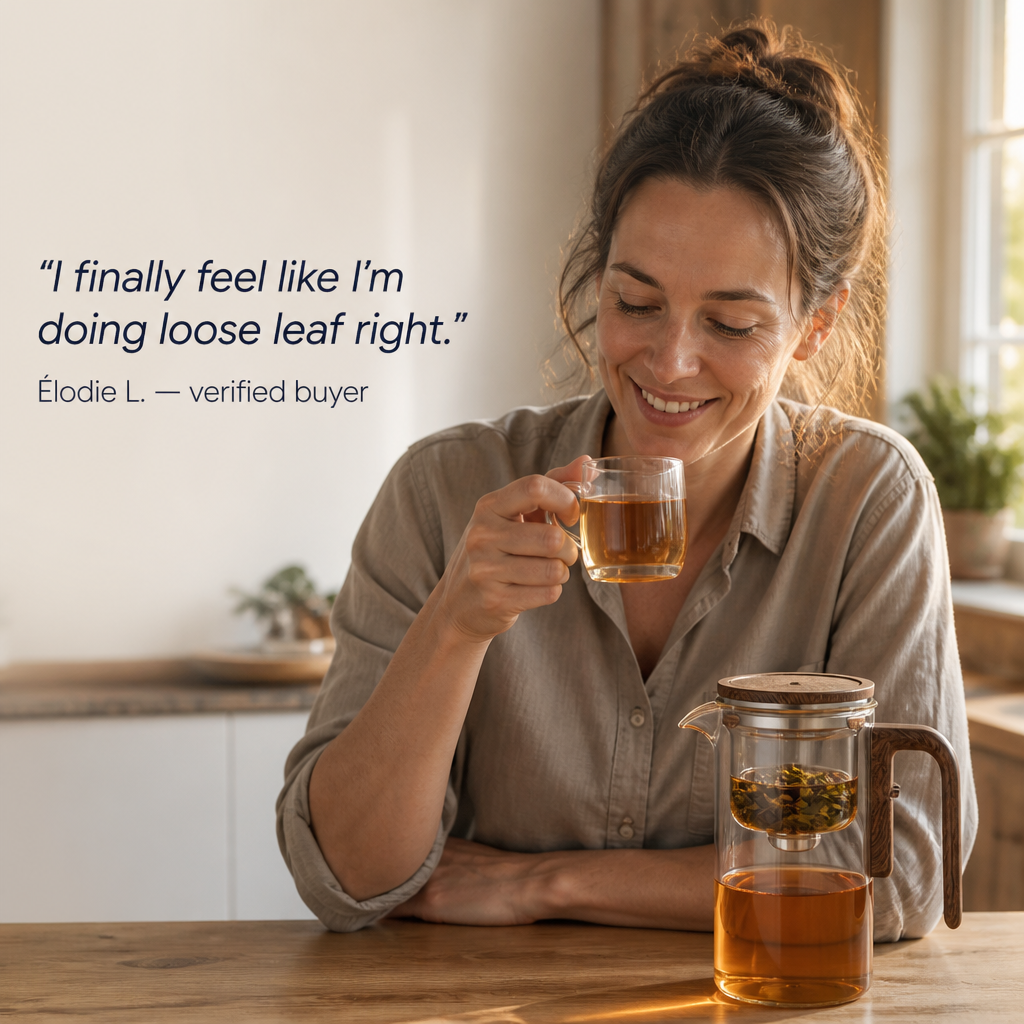 Serenaya — Press Once for Smooth, Clean Tea With No Bitter Aftertaste - Souliia