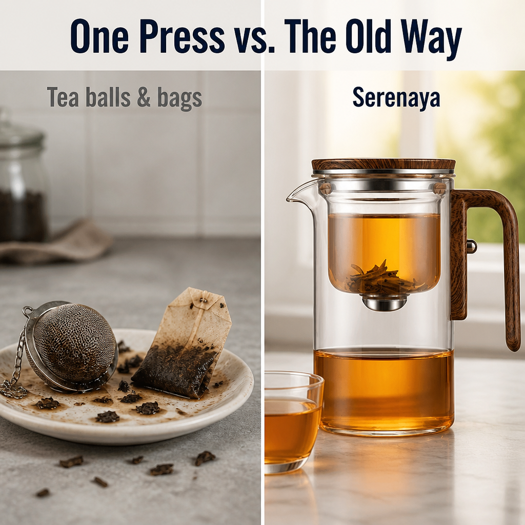 Serenaya — Press Once for Smooth, Clean Tea With No Bitter Aftertaste - Souliia