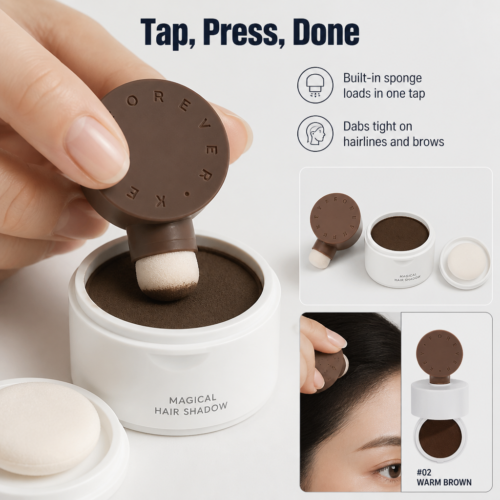 VivaRoot Hair Sculptor — Press On Fuller Roots & Sharper Brows in Seconds, No Smudging - Souliia