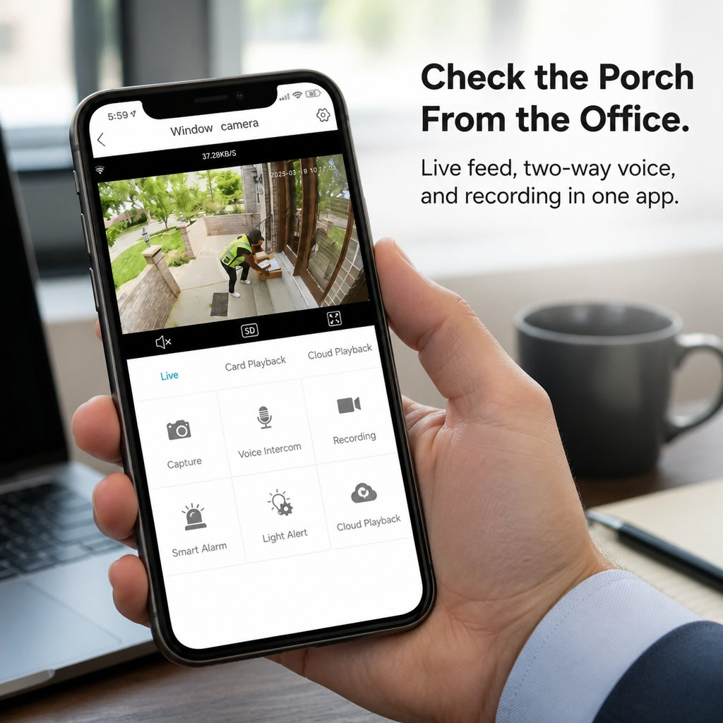 VigilanceEye — Stick It to Any Window and Watch Your Porch in 5 Minutes - Souliia