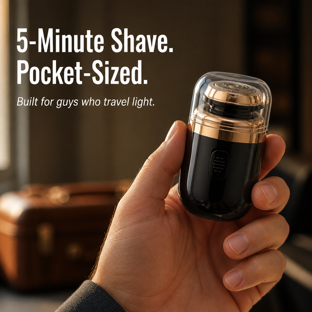 VeloTrim — Tame Stubble in 5 Minutes With a Pocket-Sized Capsule Shaver - Souliia