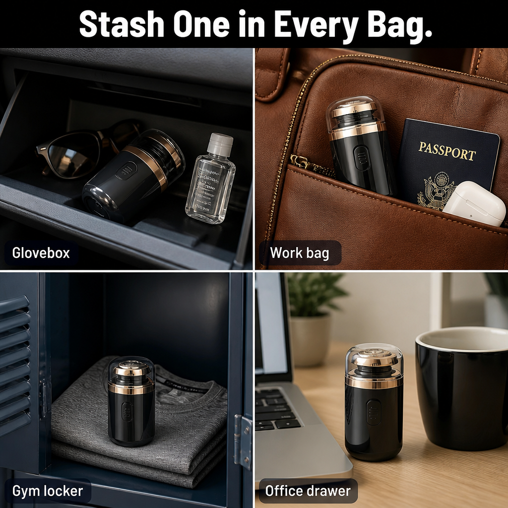 VeloTrim — Tame Stubble in 5 Minutes With a Pocket-Sized Capsule Shaver - Souliia