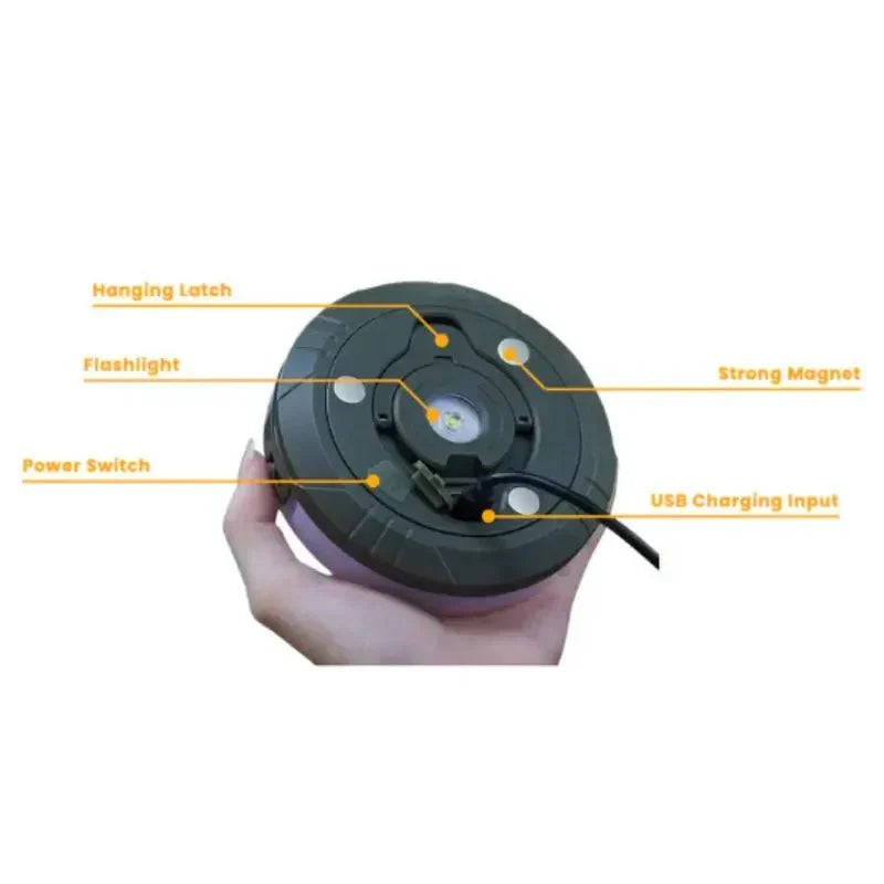 فانوس تخييم قابل للسحب مع 4 وظائف - Souliia