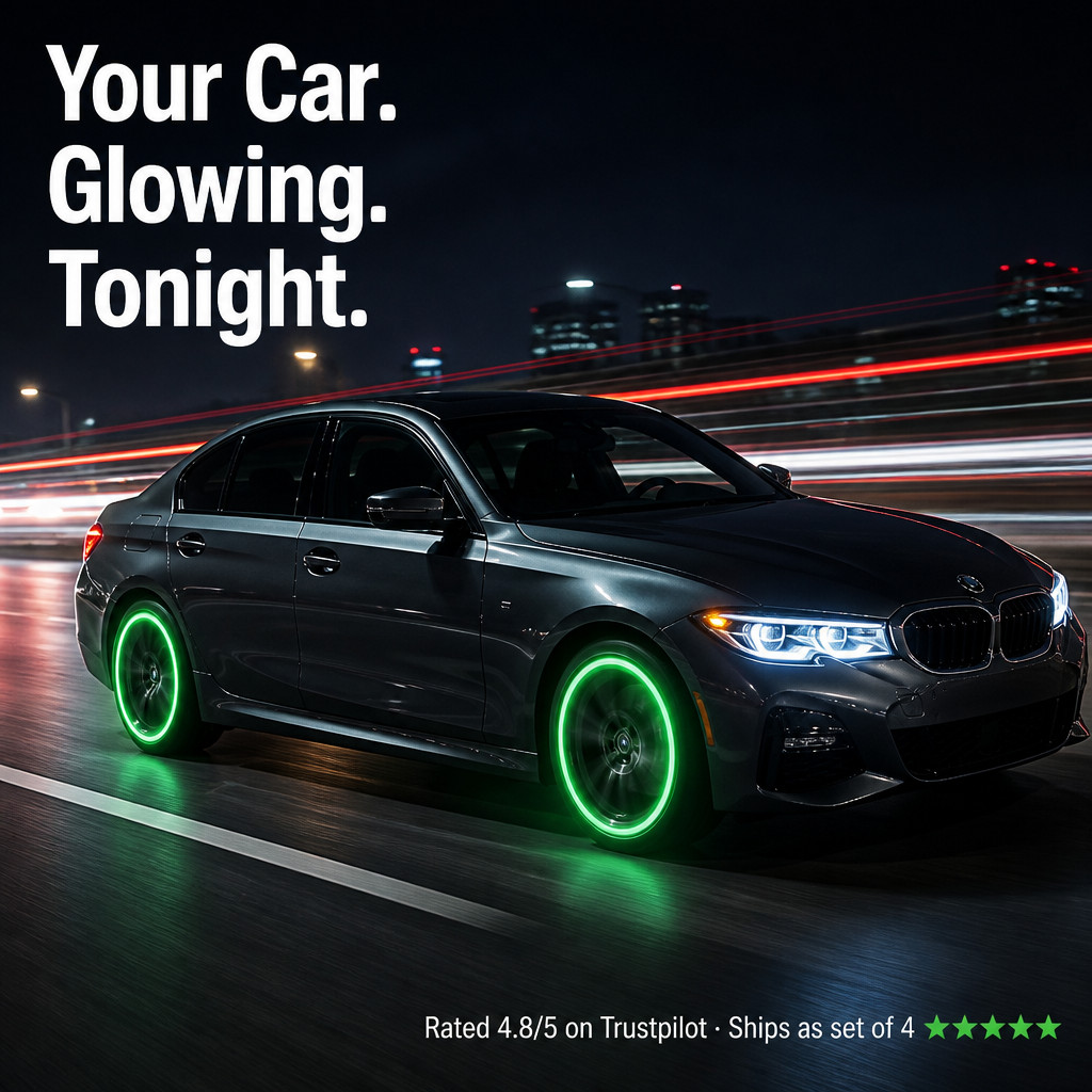 VivaDrive — Glow Your Wheels With Your Car's Exact Logo, No Batteries - Souliia