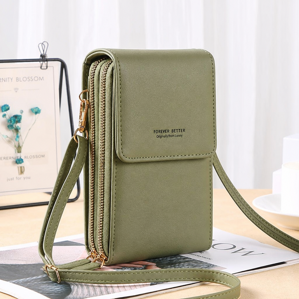 VividGuard – Hands-Free Touchscreen Crossbody Phone Bag with RFID Protection - Souliia