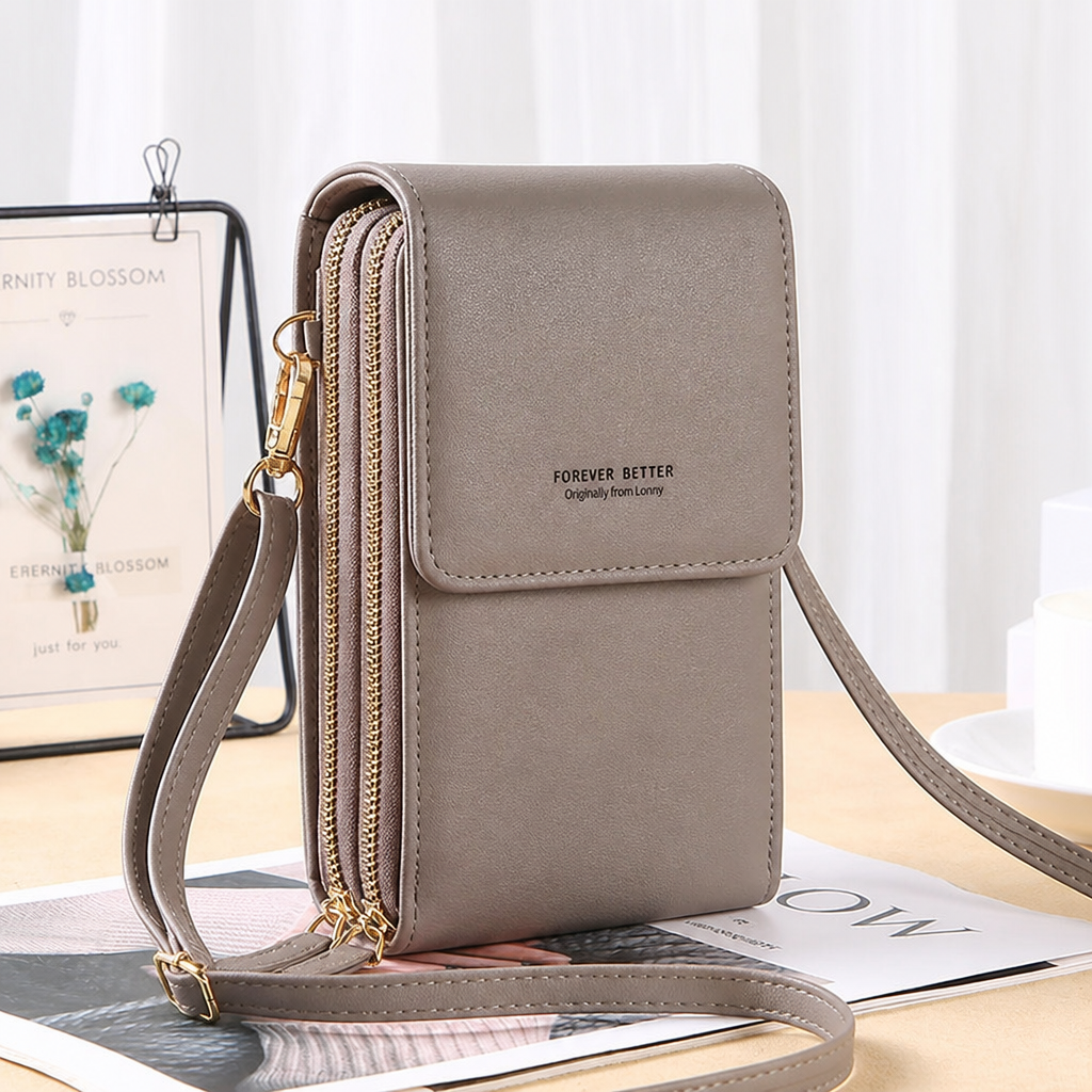 VividGuard – Hands-Free Touchscreen Crossbody Phone Bag with RFID Protection - Souliia