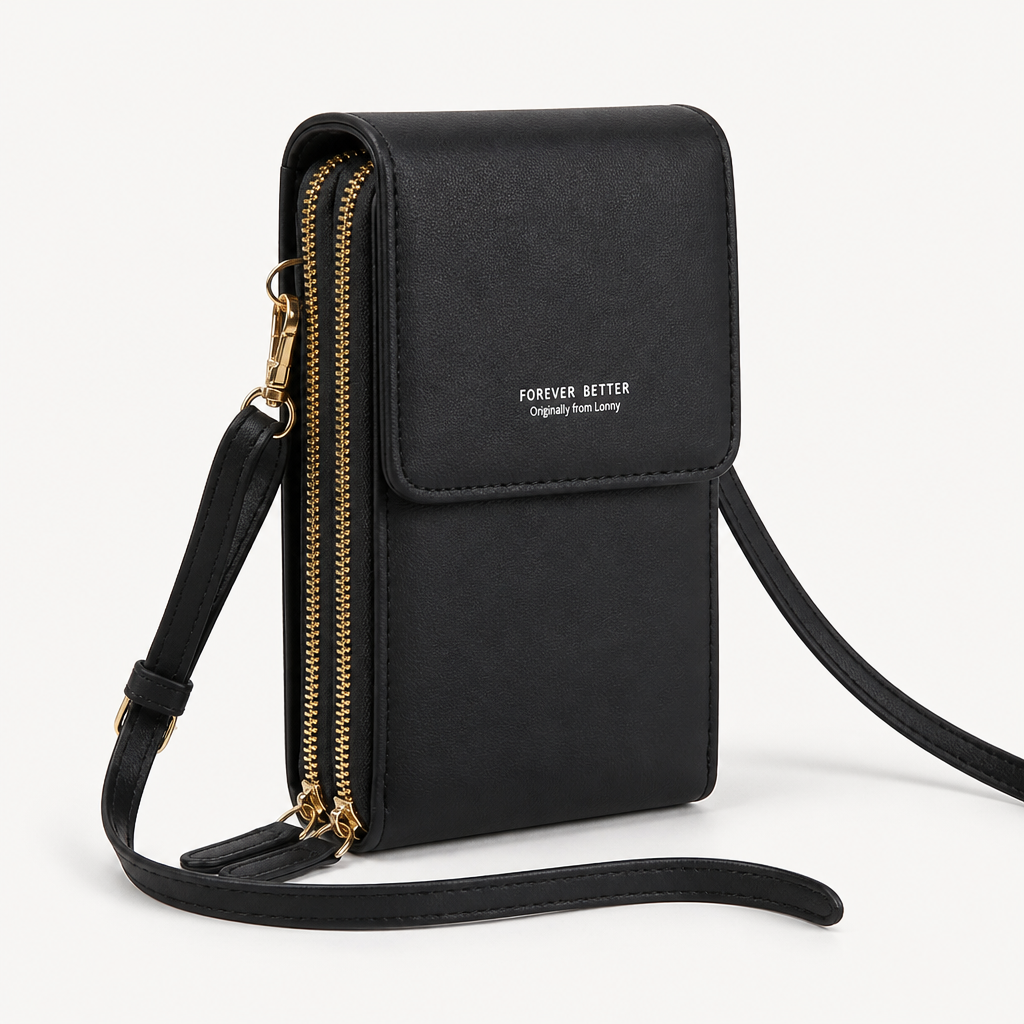 VividGuard – Hands-Free Touchscreen Crossbody Phone Bag with RFID Protection - Souliia