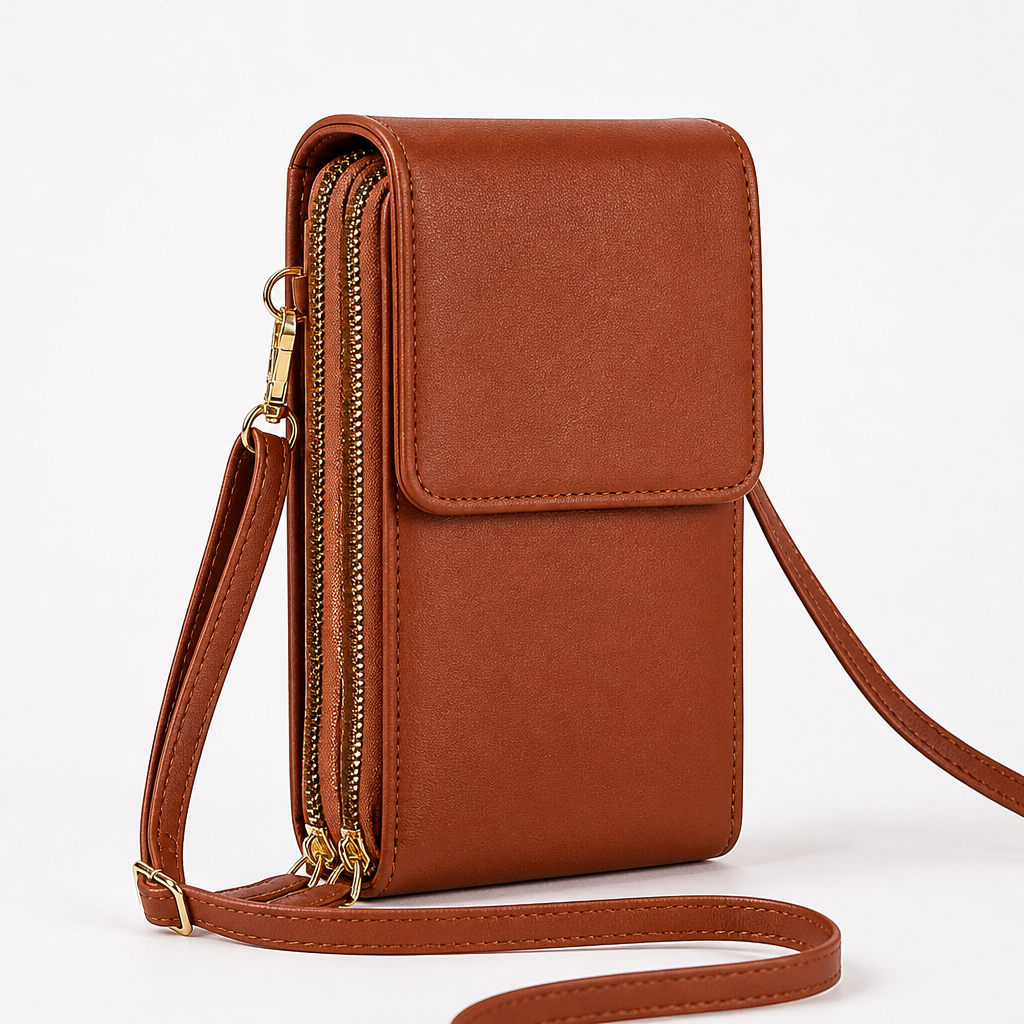 VividGuard – Hands-Free Touchscreen Crossbody Phone Bag with RFID Protection - Souliia