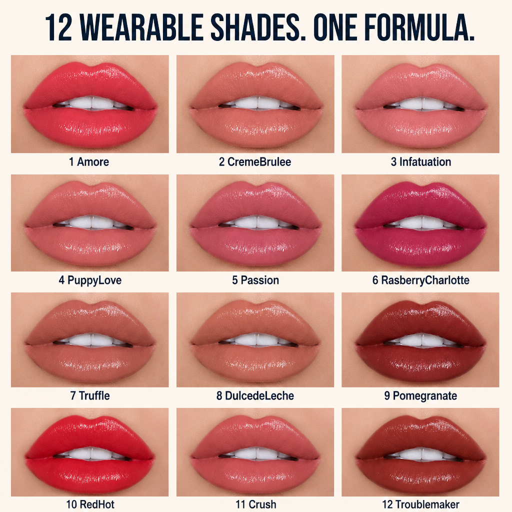 RadianceLock Lip Glow — Απόκτησε έντονο χρώμα που διαρκεί όλο το δείπνο χωρίς να ξηραίνει τα χείλη - Souliia